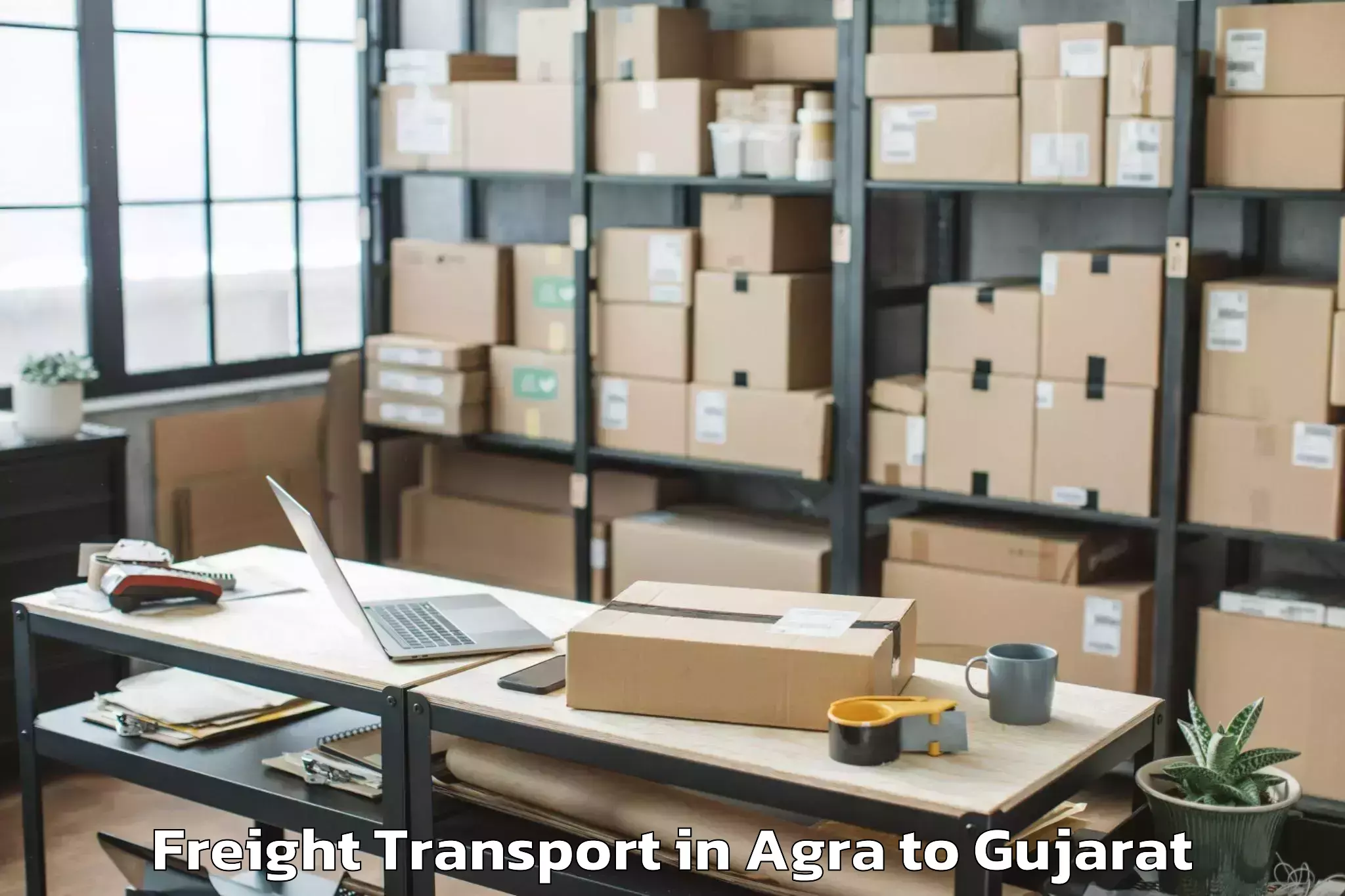 Efficient Agra to Vadodara Airport Bdq Freight Transport